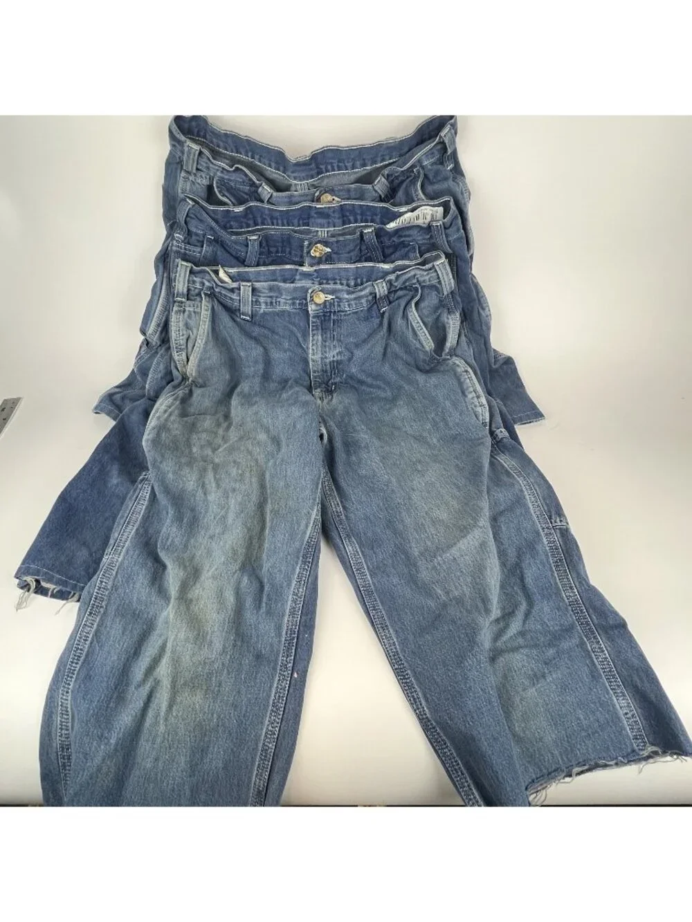 Carhartt Men’s 32” Cut-Off Denim Tool Shorts – Lot of 3 Pairs | Blue Utility - Picture 1 of 16